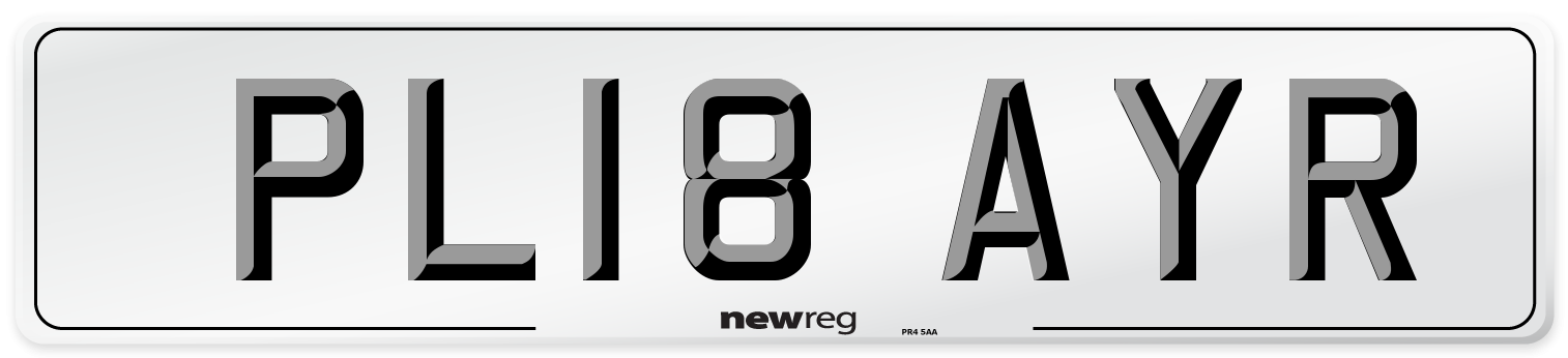 PL18 AYR Number Plate from New Reg
